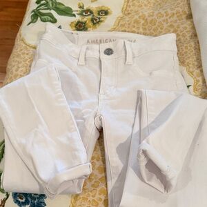 American Eagle Outfitters Women's Crisp White Cropped Jeans